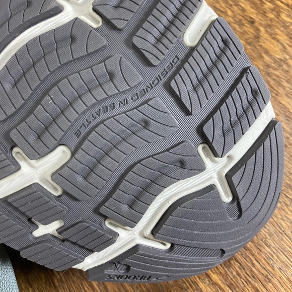 Brooks Ghost 14 Road Running Shoe Mens Size 12.5B (Narrow) Grey/Alloy/Oyster - Picture 10 of 12